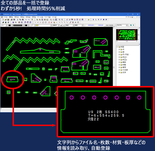 部品登録作業